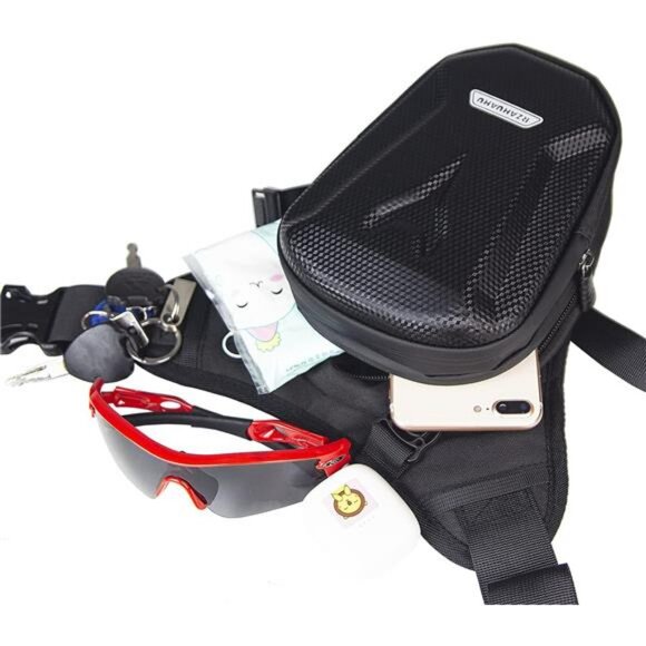 Motorcycle Waist Pack Drop Leg Bags Men Women Bike Riding Cycling Tactical Thigh - Picture 5 of 7